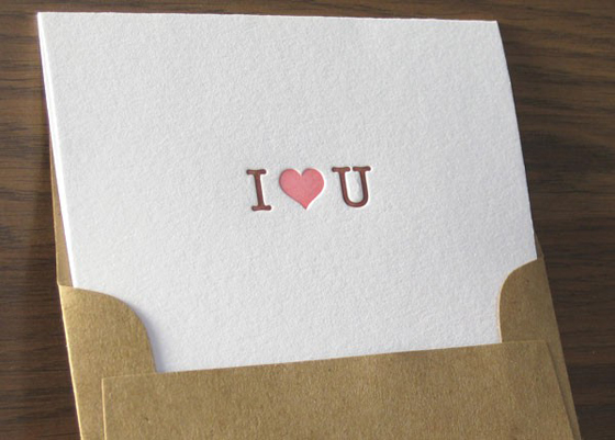 Valentine`s Day letterpress stationery 6